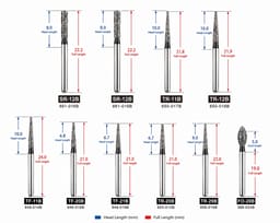 NewDiamond Zirconia Cutting FG Airotor Bur Kit - Pack of 10 - 3