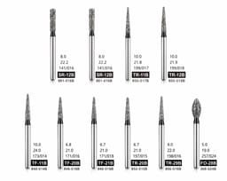 NewDiamond Zirconia Cutting FG Airotor Bur Kit - Pack of 10 - 2