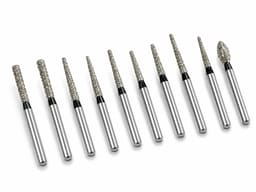 NewDiamond Zirconia Cutting FG Airotor Bur Kit - Pack of 10 - 7