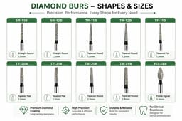 NewDiamond Zirconia Cutting FG Airotor Bur Kit - Pack of 10 - 4