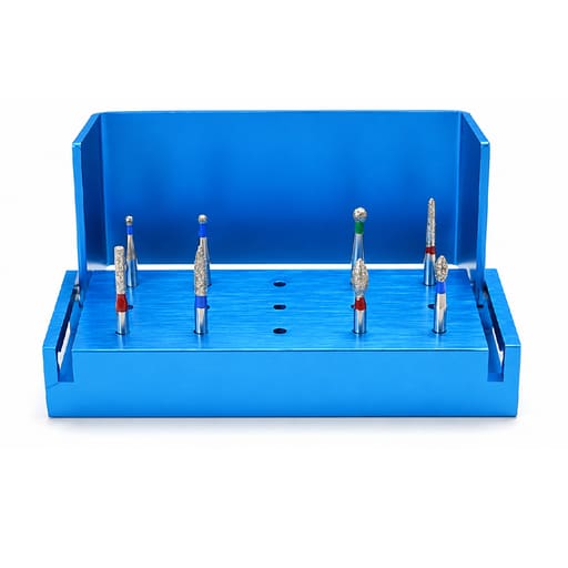 NewDiamond Zirconia Preparation & Finishing Diamond Bur Kit - Pack of 8 Burs
