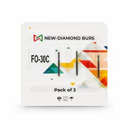 NewDiamond Flame Ogival FG Diamond Bur FO-30C (Pack Of 3)