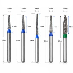 NewDiamond Gingival Bevel FG Airotor Bur Kit - Pack of 10 Burs (FG-111) - 4