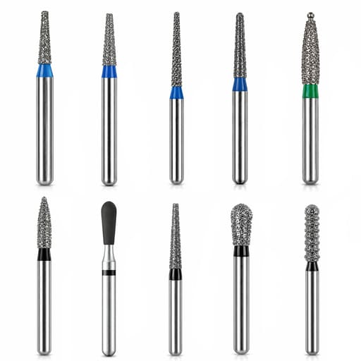 NewDiamond Gingival Bevel FG Airotor Bur Kit - Pack of 10 Burs (FG-111)