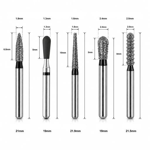 NewDiamond Gingival Bevel FG Airotor Bur Kit - Pack of 10 Burs (FG-111)