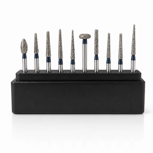 NewDiamond Porcelain Preparation & Repair FG Airotor Bur Kit - Pack of 10 Burs (FG-109)