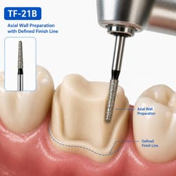 NewDiamond Porcelain Preparation & Repair FG Airotor Bur Kit - Pack of 10 Burs (FG-109) - 15