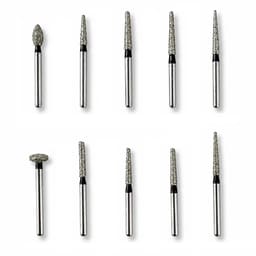 NewDiamond Porcelain Preparation & Repair FG Airotor Bur Kit - Pack of 10 Burs (FG-109) - 1