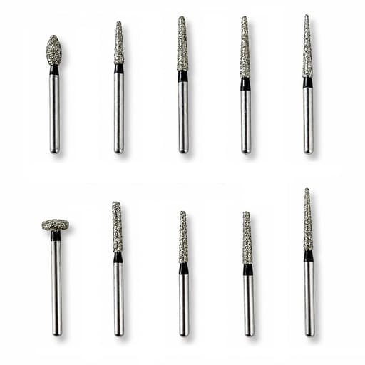 NewDiamond Porcelain Preparation & Repair FG Airotor Bur Kit - Pack of 10 Burs (FG-109)
