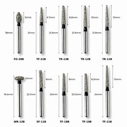 NewDiamond Porcelain Preparation & Repair FG Airotor Bur Kit - Pack of 10 Burs (FG-109) - 2
