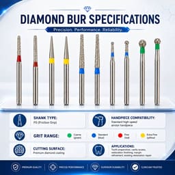 NewDiamond Preparation & Repair FG Airotor Bur Kit - Pack of 10 Burs (FG-110) - 5