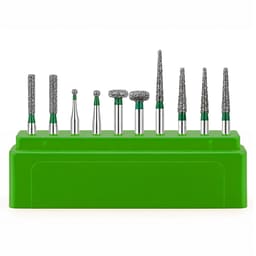 NewDiamond Regular Coarse Sand FG Airotor Bur Kit - Pack of 10 Burs (FG-120) - 5