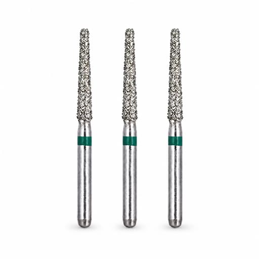 NewDiamond Tapered Round FG Diamond Bur TR-S21C (Pack Of 3)