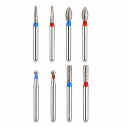 NewDiamond Zirconia Contouring & Finishing Diamond Bur Kit - Pack of 8 Burs
