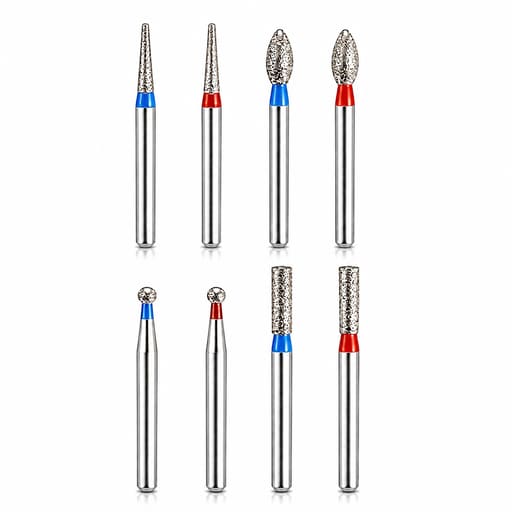 NewDiamond Zirconia Contouring & Finishing Diamond Bur Kit - Pack of 8 Burs
