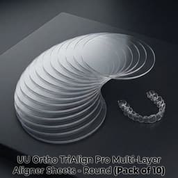 UU Ortho TriAlign Pro Multi-Layer Aligner Sheets - Round (Pack of 10)