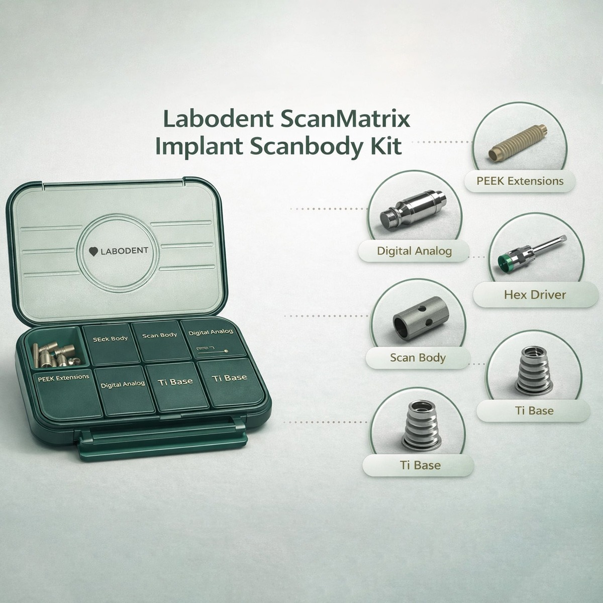 Labodent ScanMatrix Implant Scanbody Kit