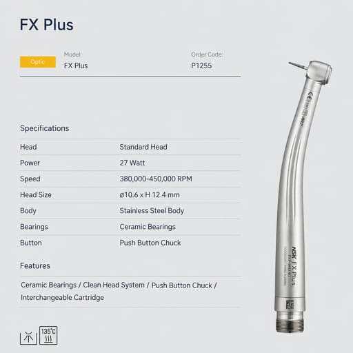 NSK FX Plus With ARV Airotor Handpiece Mini Head (FXP-MU-B2)