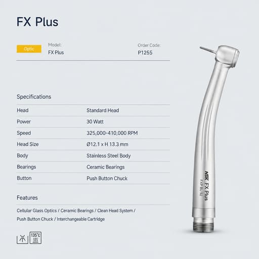 NSK FX Plus With ARV Airotor Handpiece Standard Head (FXP-SU-B2)