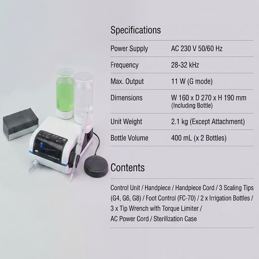 NSK Varios 970 LUX LED Ultrasonic Scaler with 3 Tips (Y1001168)