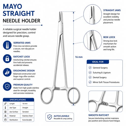 Oracraft Surgical Needle Holders