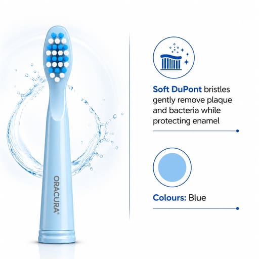 Oracura SB200 Sonic Lite Electric Toothbrush Heads (Pack of 3)
