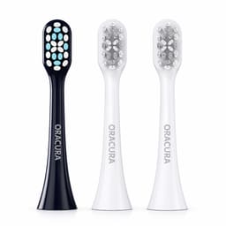 Oracura SB300 Sonic Smart Electric Rechargeable Toothbrush Head Refills (Pack of 3) - 1