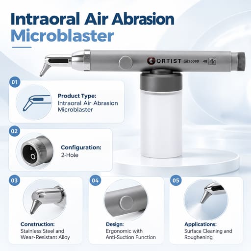 Ortist Intraoral Aluminium Oxide Microblaster 2-Hole