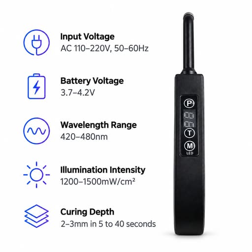 Ortist Smart-LED Curing Light 1500mW - Black