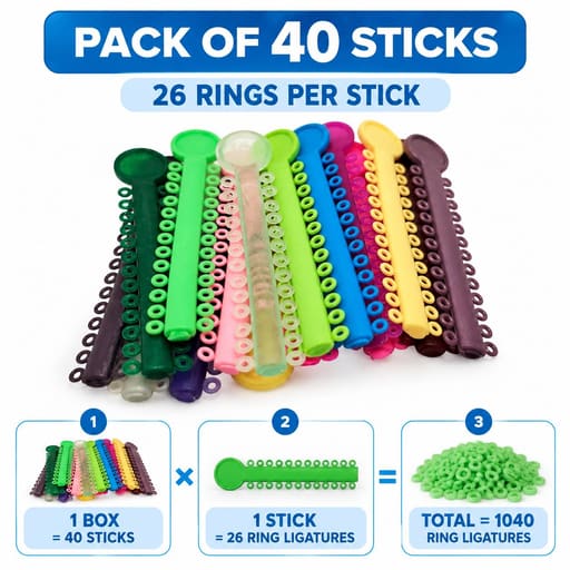 OSL Orthodontic Ligature Ties (Pack Of 1000)