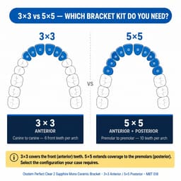 Osstem Orthodontics Perfect Clear 2 Saphire Mono Ceramic Bracket - 2