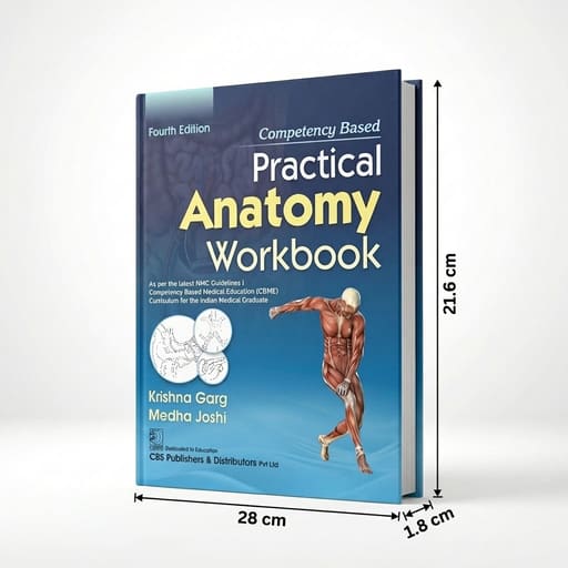 CBS Competency Based Practical Anatomy Workbook 4th Edition | Krishna Garg & Medha Joshi | ISBN 186295