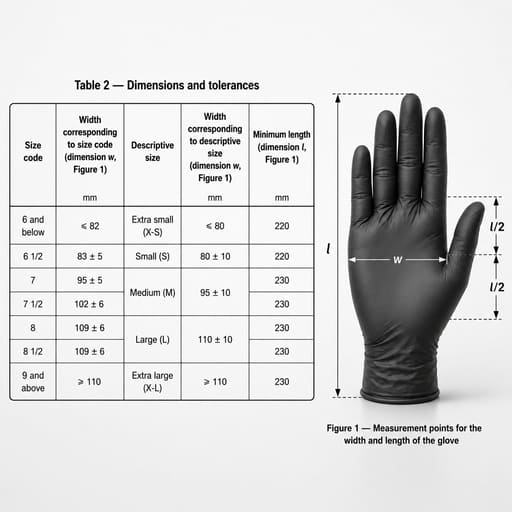 Palmtex Pro Nitrile Gloves Black - Large (Pack of 100)