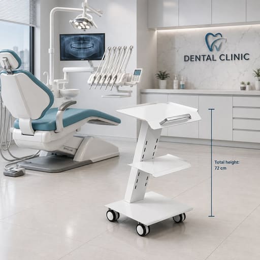 Permadent Single Pillar Mobile Dental Trolley (YL-20-1)