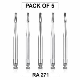 Pivo Amalgam Preparation Carbide Contra-angle Bur - RA-271 (Pack Of 5)