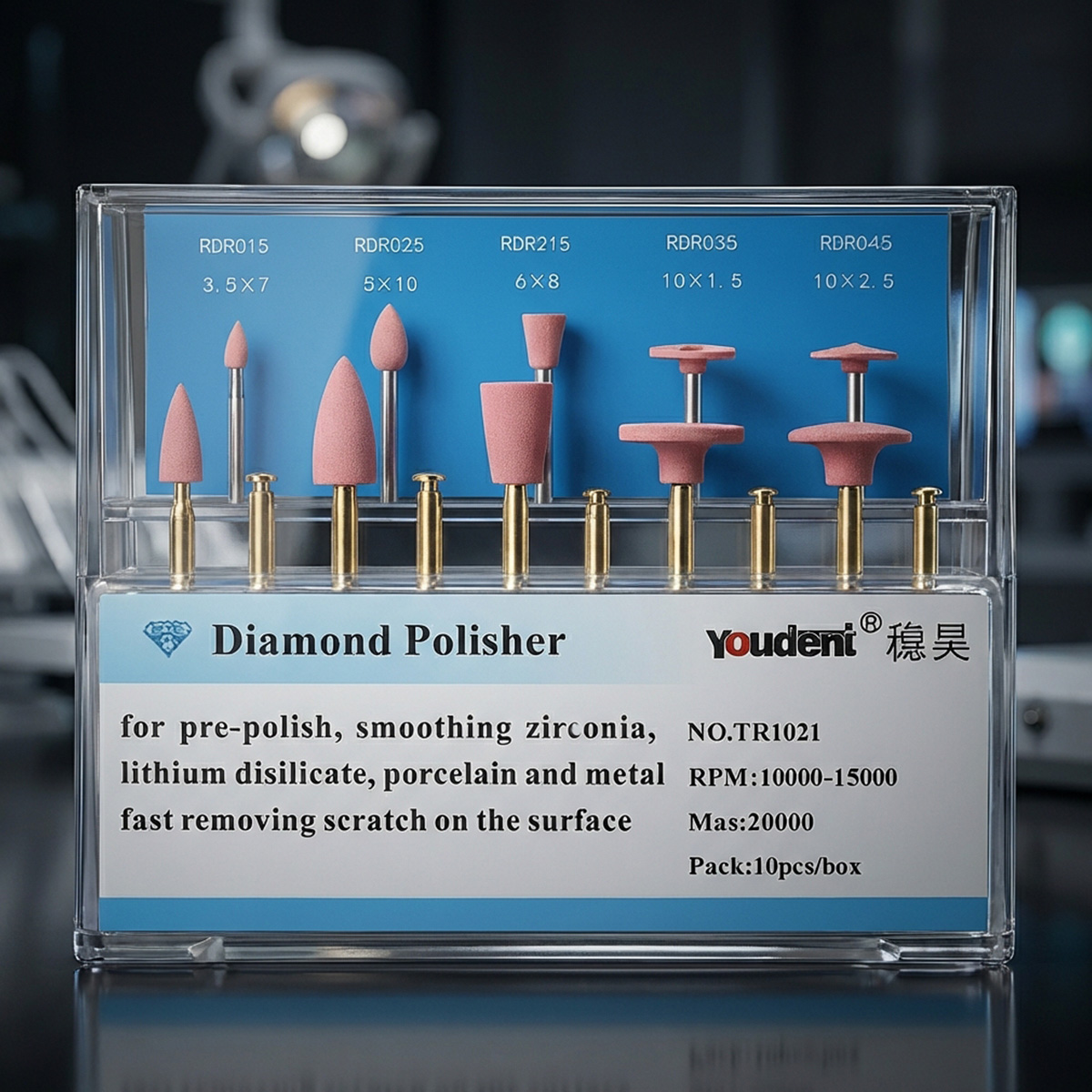 Youdent Diamond Polishers Kit For Pre - Polishing (TR1021)