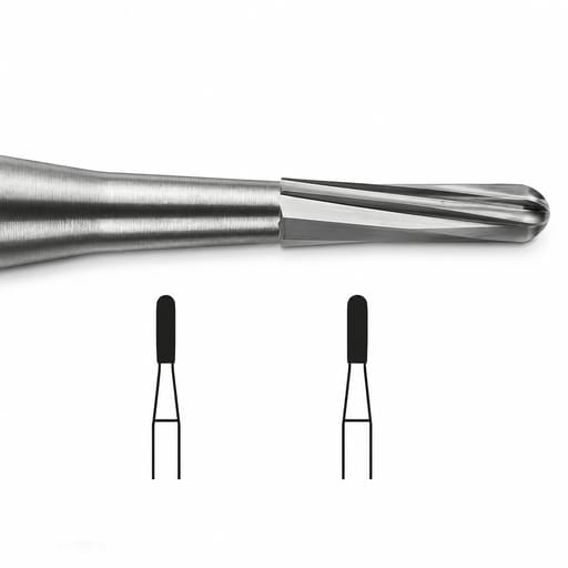 Prima Dental Domed Fissure Bur Plain Cut (For Airotor Only) # Pack Of 5