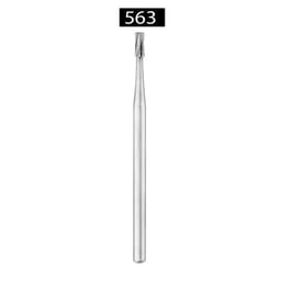 Prima Dental Flat Fissure Straight Handpiece Bur (Cross Cut)-563-HP (Pack of 5)