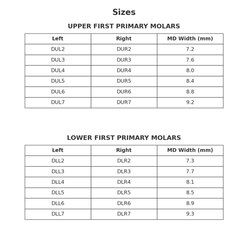 3M ESPE SS Crown Primary Molar Crown-D (1st molar) (Pack of 2)