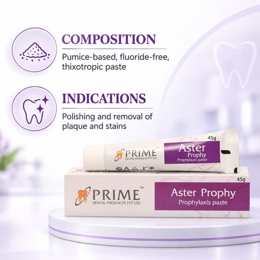 Prime Dental Aster Prophy - Lemon Flavour (Pack of 5) (Short Expiry 01-2027)