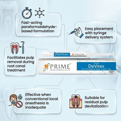Prime Dental DeVitex Pulp Devitalising Paste