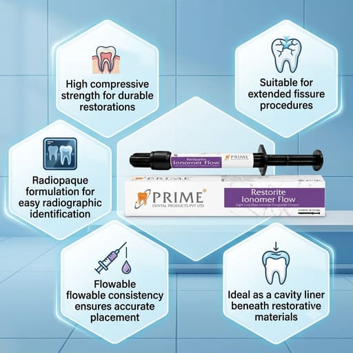 Prime Dental Restorite Ionomer Flow Composite