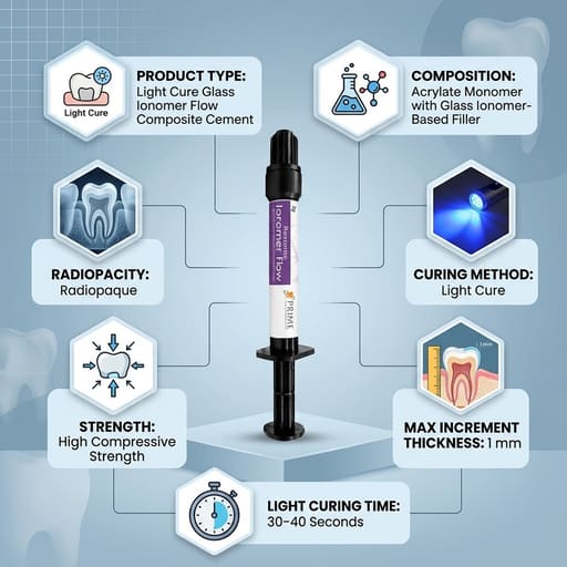Prime Dental Restorite Ionomer Flow Composite