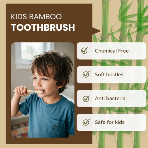Purexa Bamboo Charcoal Adult & Kids Toothbrush Combo (Adult Pack of 5 | Kids Pack of 10)