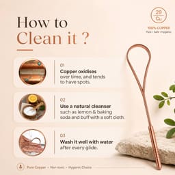 Purexa Bamboo Charcoal Adult Toothbrush & Q-Shape Copper Tongue Cleaner Combo (Pack of 5 Each) - 12