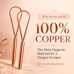 Purexa Bamboo Charcoal Adult Toothbrush & Q-Shape Copper Tongue Cleaner Combo (Pack of 5 Each) - 14