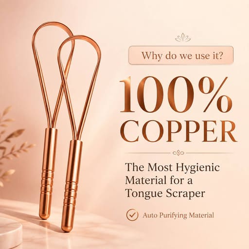 Purexa Bamboo Charcoal Adult Toothbrush & Q-Shape Copper Tongue Cleaner Combo (Pack of 5 Each)