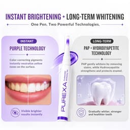Purexa V34 Color Corrector Teeth Whitening Purple Pen & Purple Serum Combo (Pack of 5 Each) - 4