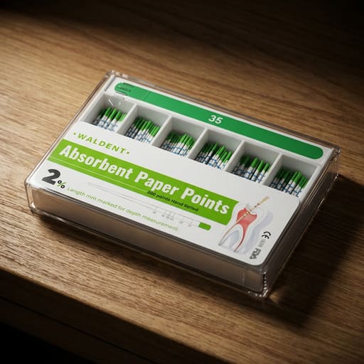 Waldent Paper Points 2% (Length Marked)