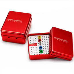 GII Aluminium Endo Box 116 Holes - Red
